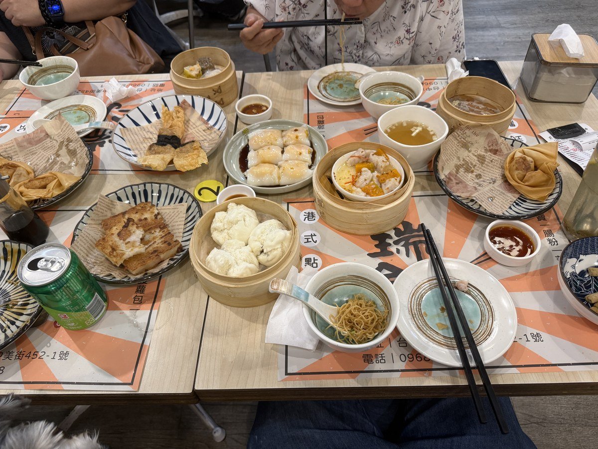 瑞全港式點心 豐盛港點大餐 蝦餃 腸粉 叉燒包 蘿蔔糕 鹹檸七